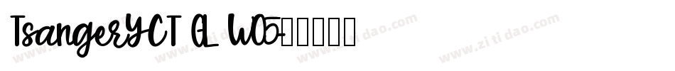 TsangerYCT GL W05字体转换